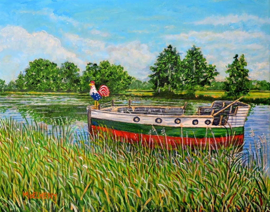 Rooster On Deck - 20 X 16