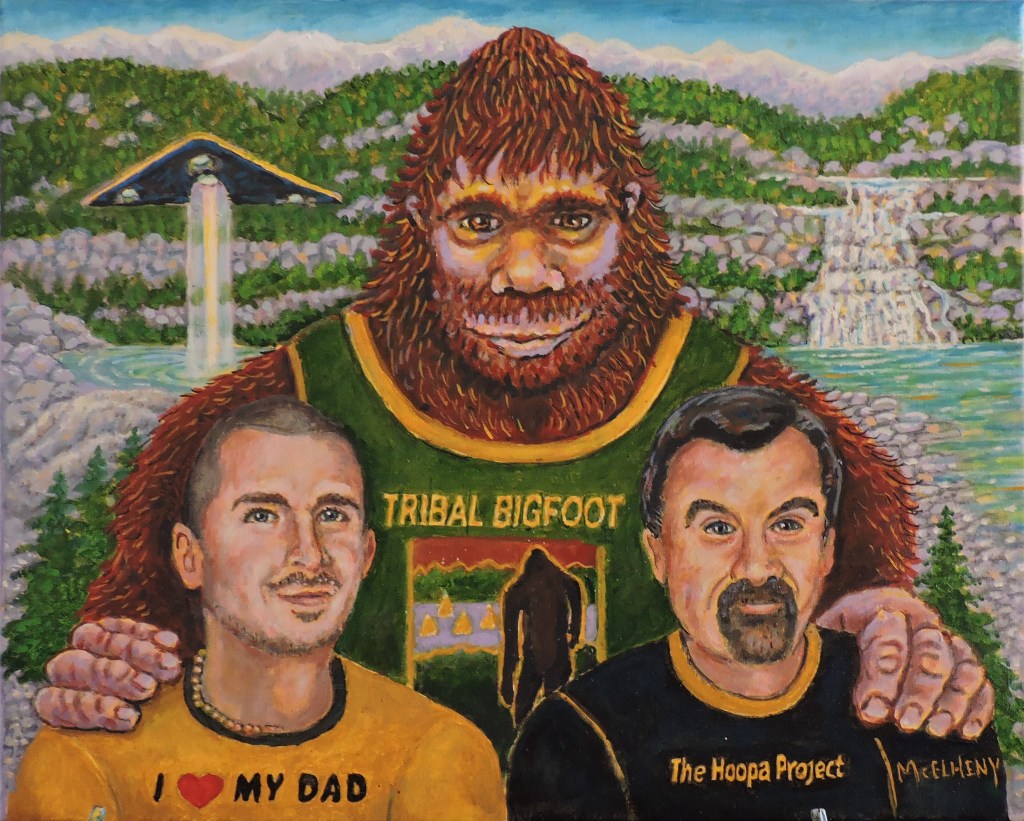 "Ben, Dave & Bigfoot" Tribute to Ben Paulides - 16 X 20